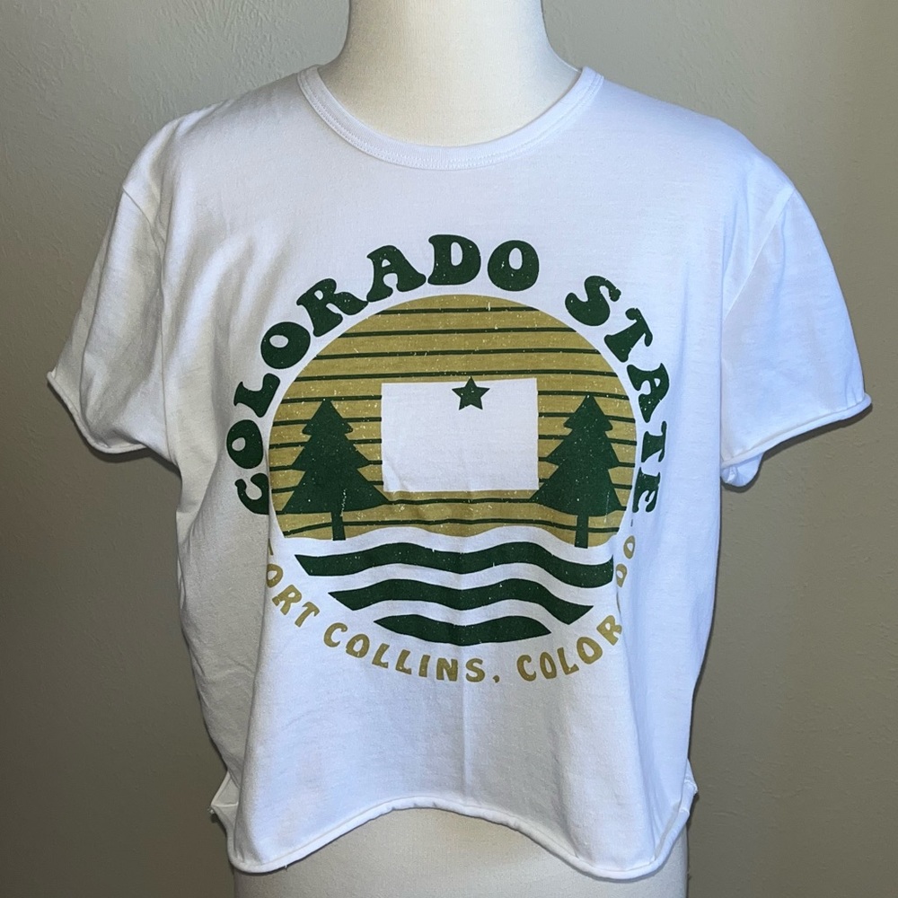 Colorado State University CSU Fort Collins Rams Cropped Tee